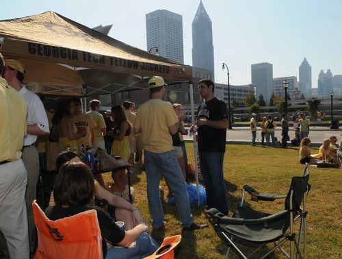 Tailgating in Black and Gold