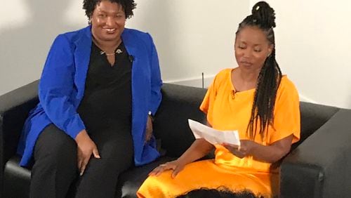 At a special panel discussion at Moonshine Post Production, Stacey Abrams and Erika Alexander discussed Abrams' favorite TV shows and keeping the Georgia film and TV tax credit strong.
