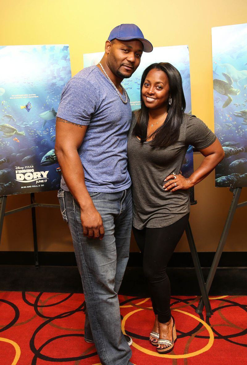 ATLANTA, GA - JUNE 14: Keshia Knight Pulliam and Ed Hartwell attend 'Finding Dory' advance screening at AMC Phipps Plaza on June 15, 2016 in Atlanta, Georgia. (Photo by Robin L Marshall/Getty Images)