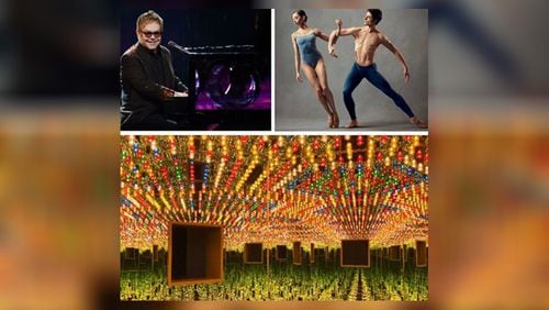 Elton John brings his farewell tour to Atlanta Nov. 30-Dec. 1; Jessica Assef will appear in the Atlanta Ballet’s September production “Return to Fall”; and “Infinity Mirrors” comes to the High Museum of Art in November.