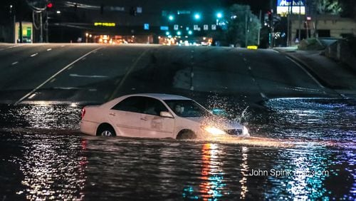 A water main break has Buford Highway shut down in both directions in Doraville, authorities said.