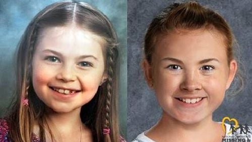 Kayla Unbehaun at age 9 (left) and how she might look today at age 12. CONTRIBUTED