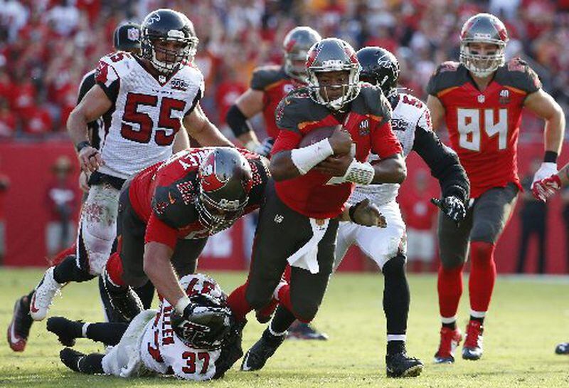 The Falcons must tackle better against the Panthers. (Associated Press)