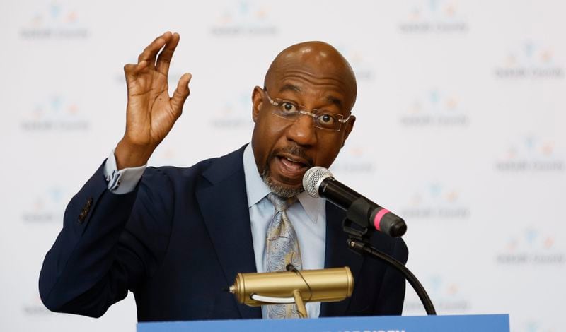 U.S. Sen. Raphael Warnock, D-Ga., supported a bill that would provide aid to foreign allies such as Israel and Ukraine. (Miguel Martinez / miguel.martinezjimenez@ajc.com