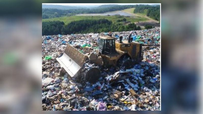 At the landfill, the Gainesville couple spotted a plastic bag that looked familiar.