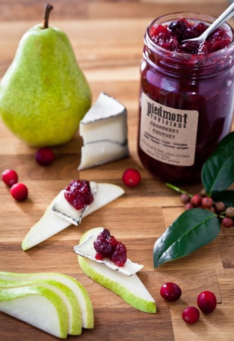  Cranberry Chutney isn't just for Thanksgiving. Like many Pierdmont Preserves offerings, it pairs well with a slice of pear and a bit of cheese for a pre-dinner nibble. Photo credit: h.brownsphotography