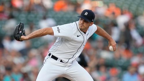 Zach Logue has pitched in the majors for the Oakland Athletics and Detroit Tigers. AP file photo
