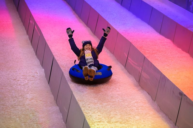 Ice tubing is part of the fun at Pinetop, a winter village at the Gaylord Opryland Resort & Convention Center. 
(Courtesy of Gaylord Opryland Resort & Convention Center)