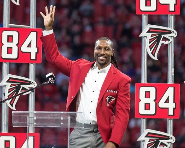 Photos: Falcons host Panthers, honor Roddy White