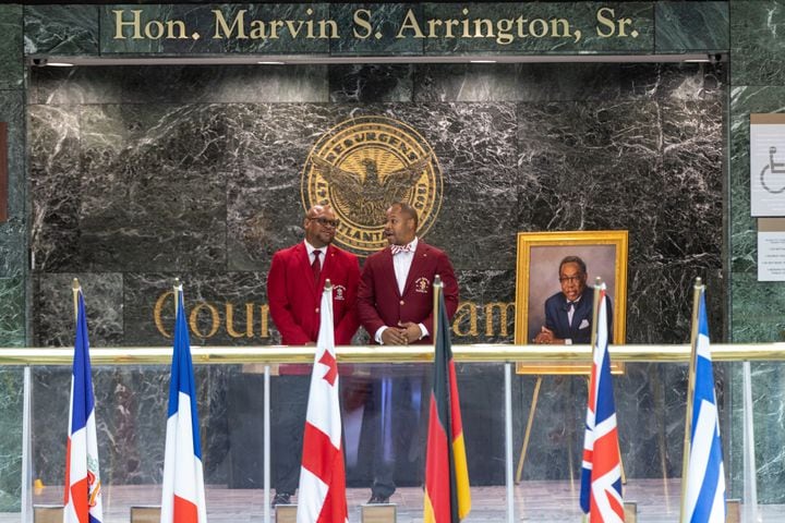 Marvin Arrington Sr. lies in state at Atlanta City Hall