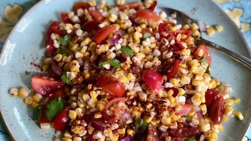 Charred corn, lime juice and chili powder unite in this easy, smoky summer salad. CONTRIBUTED BY KELLIE HYNES