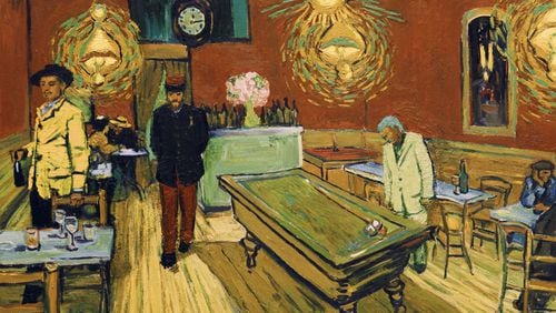 “Loving Vincent” is an all-painted animated film that captures the life and artistic style of Vincent Van Gogh.