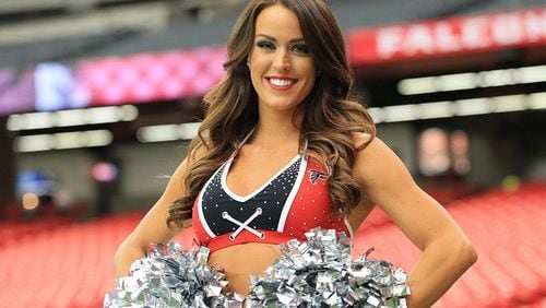 Falcons cheerleader Dana is in her fourth year with the squad. (Curtis Compton / AJC)