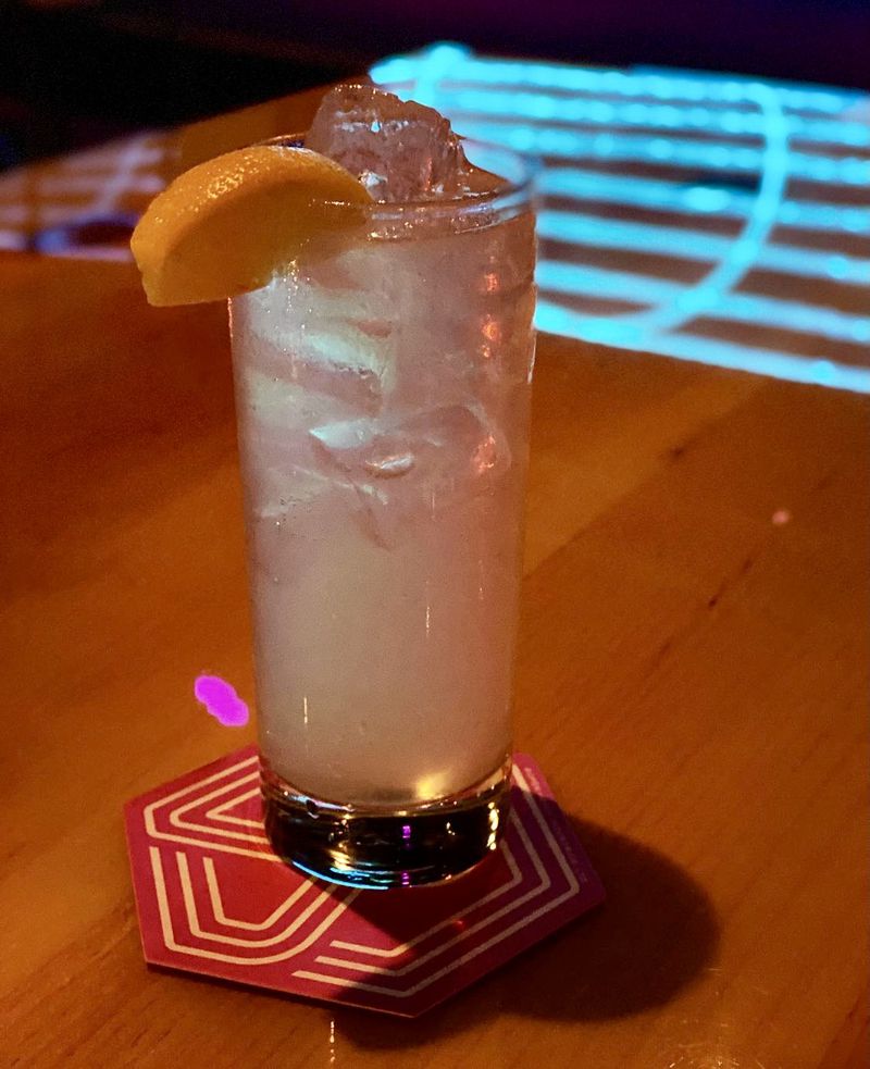 Haku, with vodka, lemon, sugar and soda, is one of the highballs Little Trouble makes with its Suntory import-only highball machine, which produces super bubbly soda. Courtesy of Caleb Wheelus