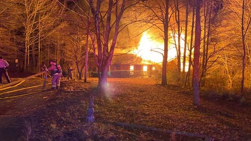 Paulding County fire crews were called to the scene of a house fire on Trace Road on New Year's Eve.