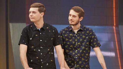 L-R: Contestants Mark and Steven in the season finale episode of "Lego Masters" aired Tuesday, Sept 14. CR: Tom Griscom/FOX