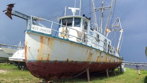 The Kit Jones, a 60-foot wood hulled tugboat built on Sapelo Island in 1938, is a part of Georgia history, and is listed in the new “Places in Peril” released by the Georgia Trust for Historic Preservation. CONTRIBUTED BY GEORGIA TRUST FOR HISTORIC PRESERVATION