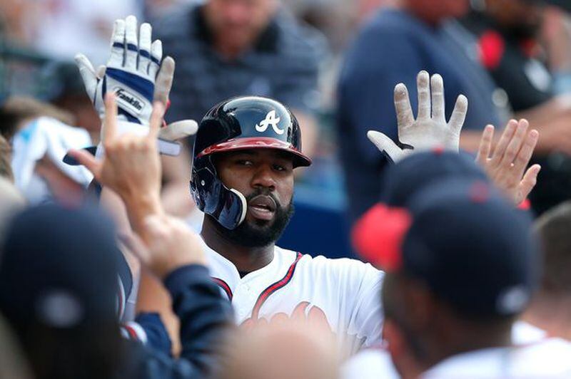 Jason Heyward, who homered Tuesday against Red Sox lefty Jon Lester, has been one of the few sustained bright spots lately for the Braves offense over the past two weeks.