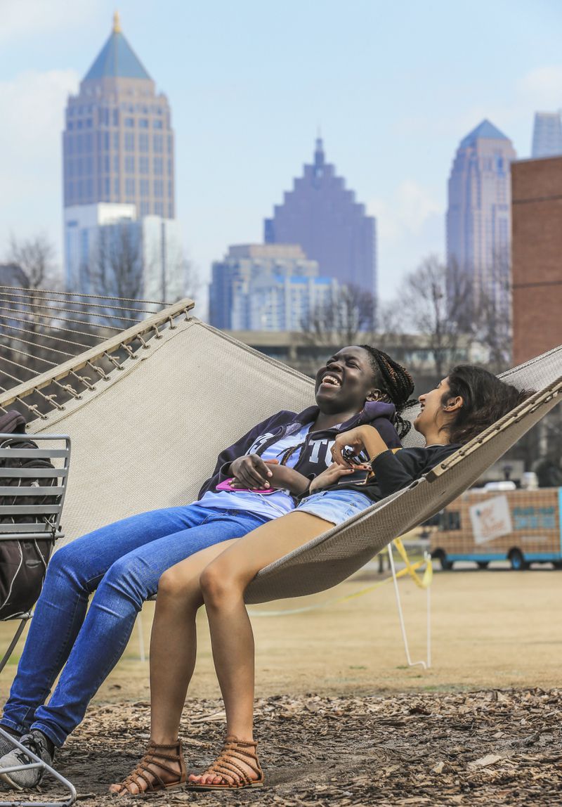 Georgia Tech wants to create more spaces for students to gather on the Atlanta campus. JOHN SPINK/AJC FILE PHOTO
