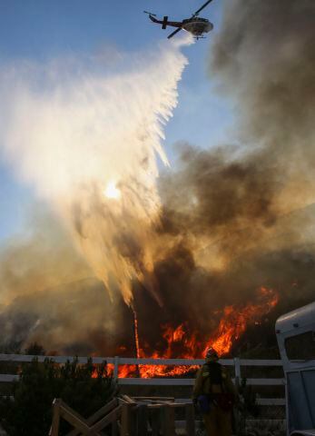 Wildfires strike Southern California