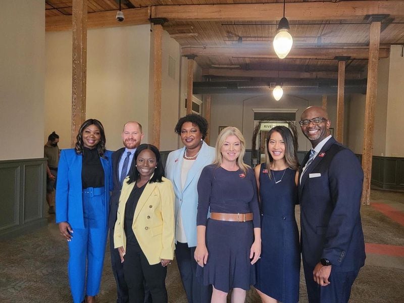 Stacey Abrams and other top Georgia Democratic candidates. 