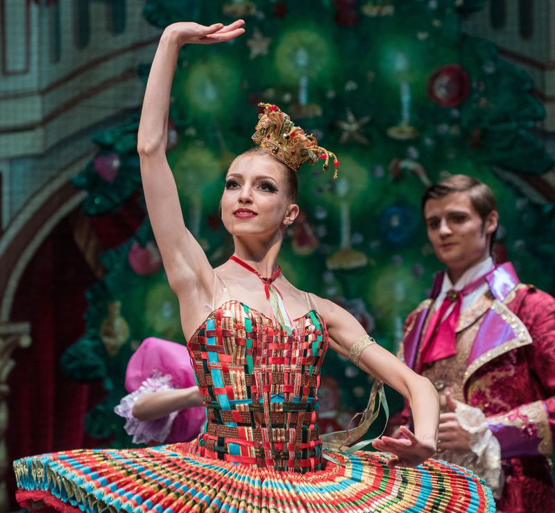 A Kissy Doll dances in Moscow Ballet’s “The Great Russian Nutcracker,” which is celebrating its 25th season. It comes to the Ferst Center Nov. 26. CONTRIBUTED BY MOSCOW BALLET