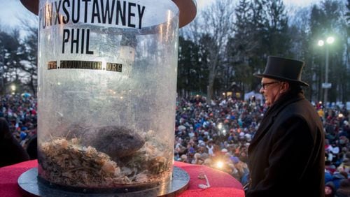 Punxsutawney Phil was on center stage again as he made his annual prediction on Groundhog Day.