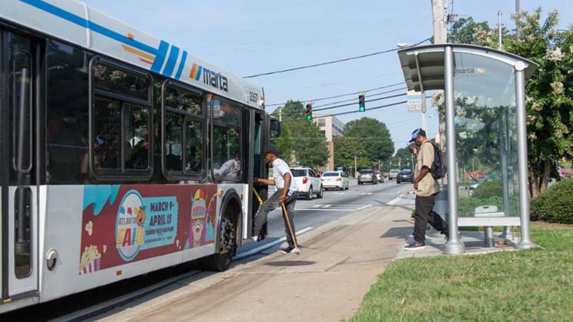 MARTA has suspended most of its 110 bus routes during the pandemic. Community groups say the move has hurt minority and low-income residents who depend on public transportation. AJC FILE