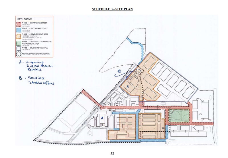This is a phase 1 site map included in the Doraville Downtown Development Authority's agenda packet for March 29.