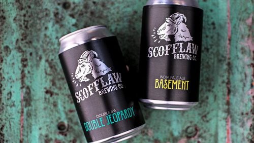 Just in time for the holidays, Atlanta’s Scofflaw Brewing Co. shipped its first cans of Basement IPA and Double Jeopardy Double IPA. CONTRIBUTED BY HEIDI GELDHAUSER