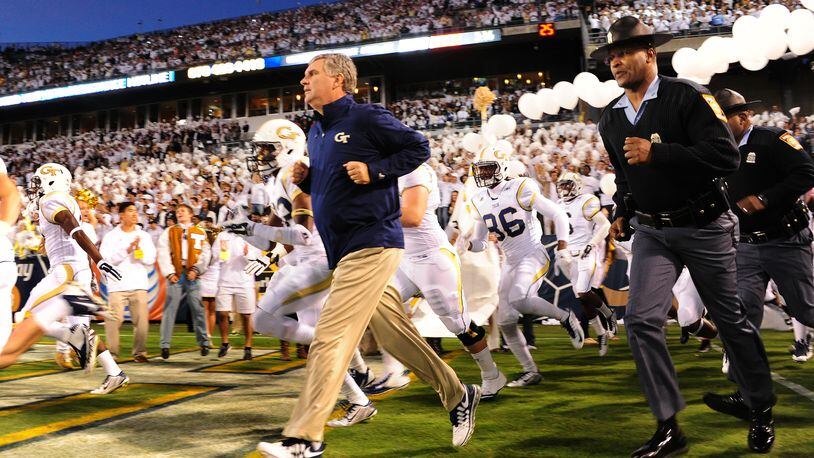 The College Football Hall of Fame would seem to be a confirming final evaluation on Paul Johnson’s 22-year head-coaching career at Georgia Southern, Navy and Georgia Tech and his spread-option attack. (Photo by Scott Cunningham)