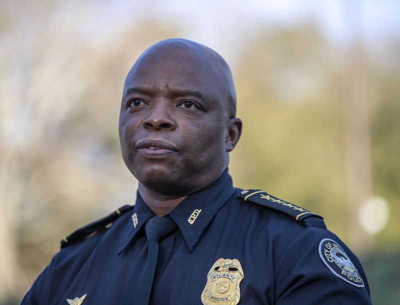 Interim Atlanta police Chief Rodney Bryant speaks during a news conference Thursday.