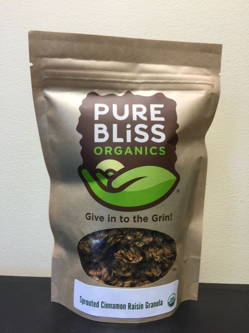 Marietta-based Pure Bliss Organics makes granola as well as bars, bites and nut mixes.