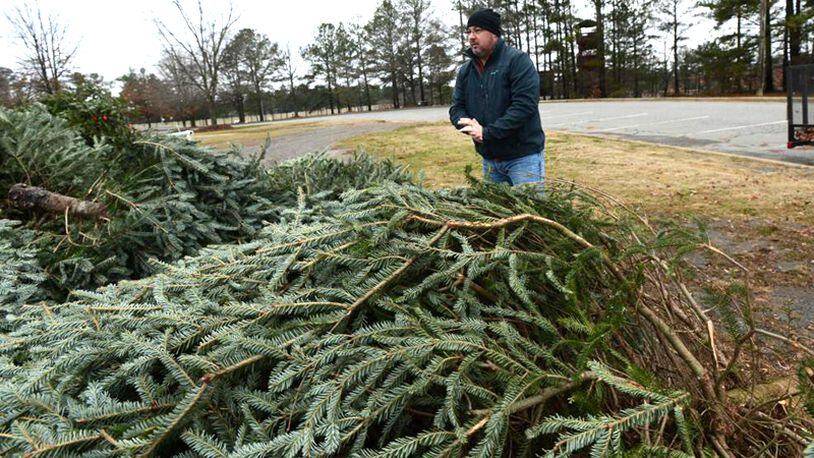 Christmas trees will be accepted for recycling 9 a.m. to 4 p.m. Saturday, Jan. 9, at the Sandy Springs Recycling Center on Morgan Falls Road and the Sandy Springs Home Depot store on Peachtree Dunwoody Road. AJC FILE