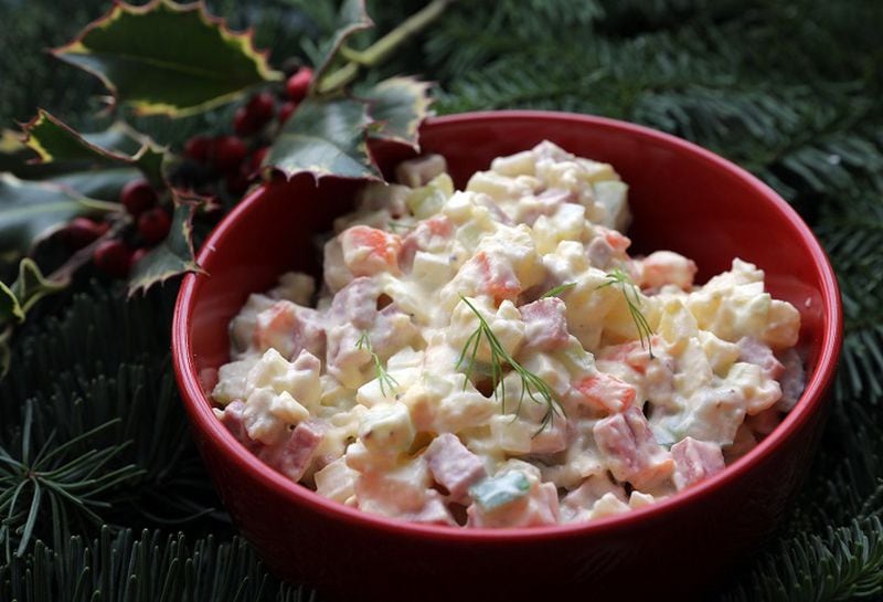 Olivye (Russian Potato Salad). (Laurie Skrivan/St. Louis Post-Dispatch/TNS)