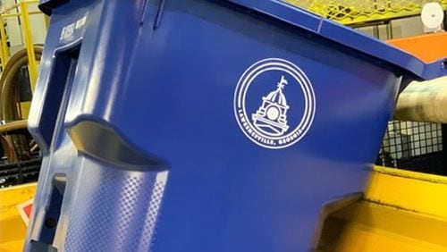 Lawrenceville officials passed the city's annual budget Monday night, with the expectation of charging residents for trash and recycling pickup in 2022. (Courtesy City of Lawrenceville)