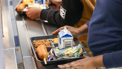 Some states have introduced free school lunches for all students. Should more states do so? (Jason Getz / Jason.Getz@ajc.com)