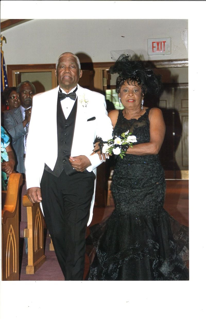 After reconnecting at a class reunion in 2017, Charles Wingfield and Clara Bates tied the knot in Marietta. 