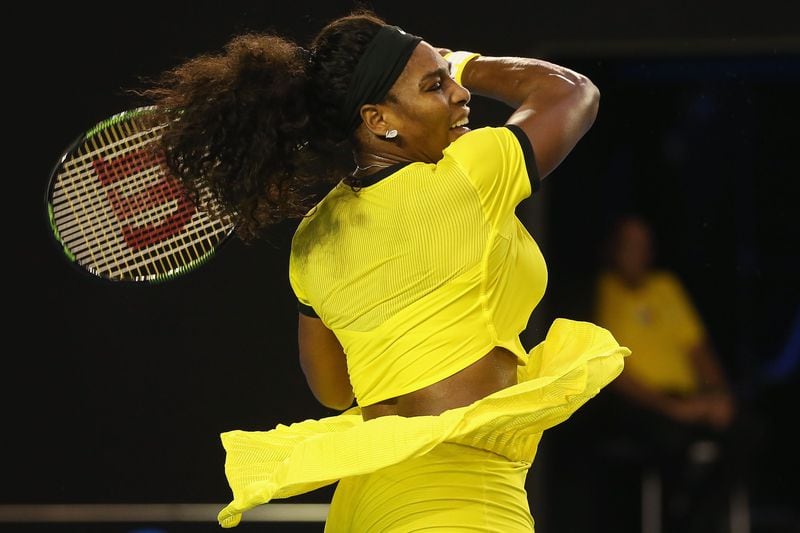 Serena Williamsin the 2016 Australian Open.(Photo by Michael Dodge/Getty Images)