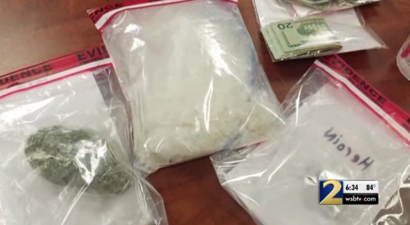 Some of the seized drugs found during a traffic stop in Cobb County. (Photo: Channel 2 Action News)