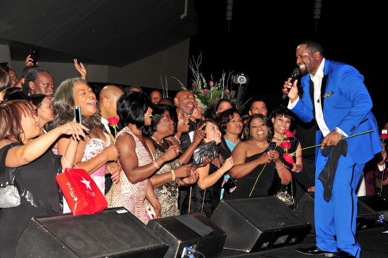 Johnny Gill performed at the pre-function reception for patrons. Photo: Quinn Hood