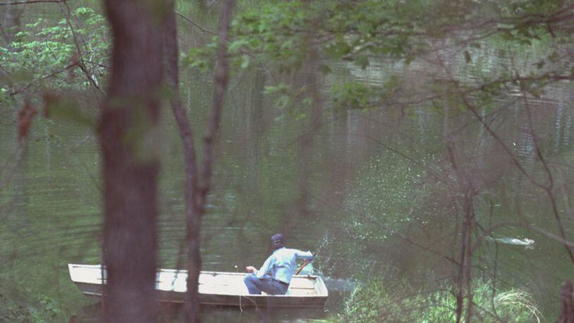 Jimmy Carter's encounter with a swamp rabbit while fishing. (1979) Credit: Jimmy Carter Library
