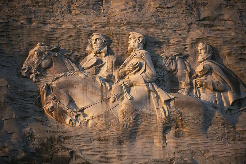 The carving on Stone Mountain is the world’s largest bas-relief sculpture and the world’s largest Confederate monument. (Phil Skinner / AJC file)