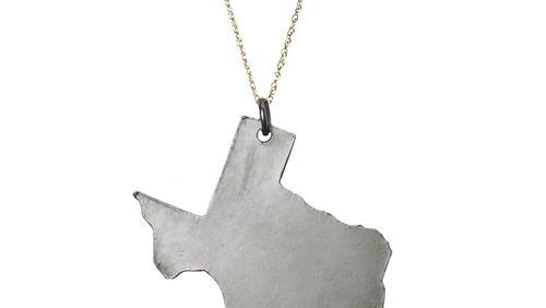 Houston-based Golden Thread jewelry is selling this necklace to aid relief efforts in Houston.