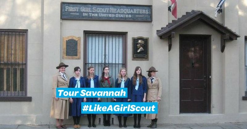 Savannah is the birthplace of Juliette Gordon Low and the Girl Scouts, which she founded in her hometown in 1912. Photo courtesy of Girl Scouts of Historic Georgia