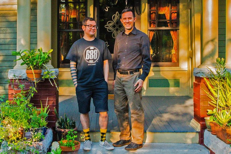 Daniel Vasquez and Caleb Racicot purchased their 1902 West End home in 2015. Vasquez is a retired performance artist and music critic, and Racicot is a city planner and senior principal with TSW Planning, Architecture, Landscape Architecture.