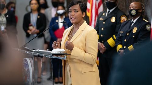 Atlanta Mayor Keisha Lance Bottoms in Atlanta on May 7, 2021. (Elijah Nouvelage/Getty Images/TNS)