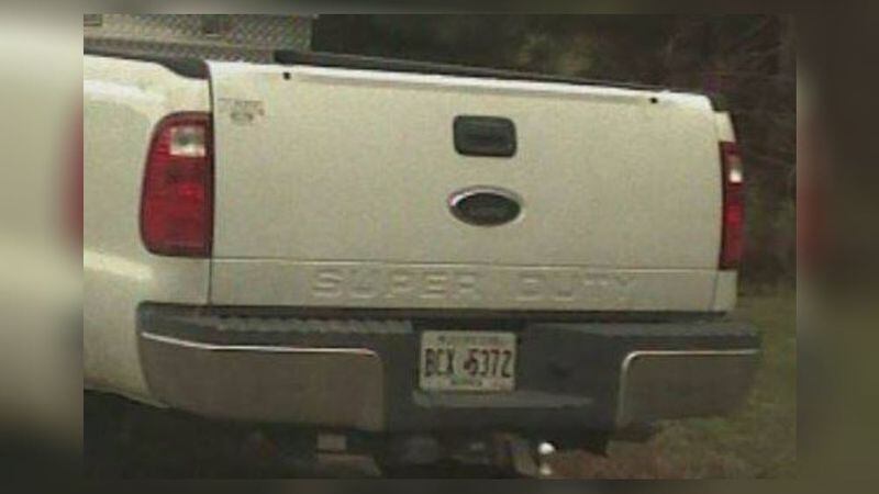 Law enforcement provided this photo of the Ford pickup truck believed stolen by Georgia fugitives