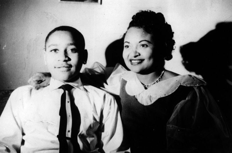 Emmett Louis Till, 14, with his mother, Mamie Till-Mobley, at home in Chicago. (Chicago Tribune file photo/TNS)