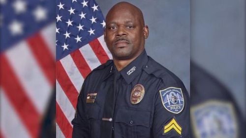 Officials said 50-year-old Savannah police Sgt. Kelvin Ansari was shot and killed as he arrived to investigate a barber shop robbery.